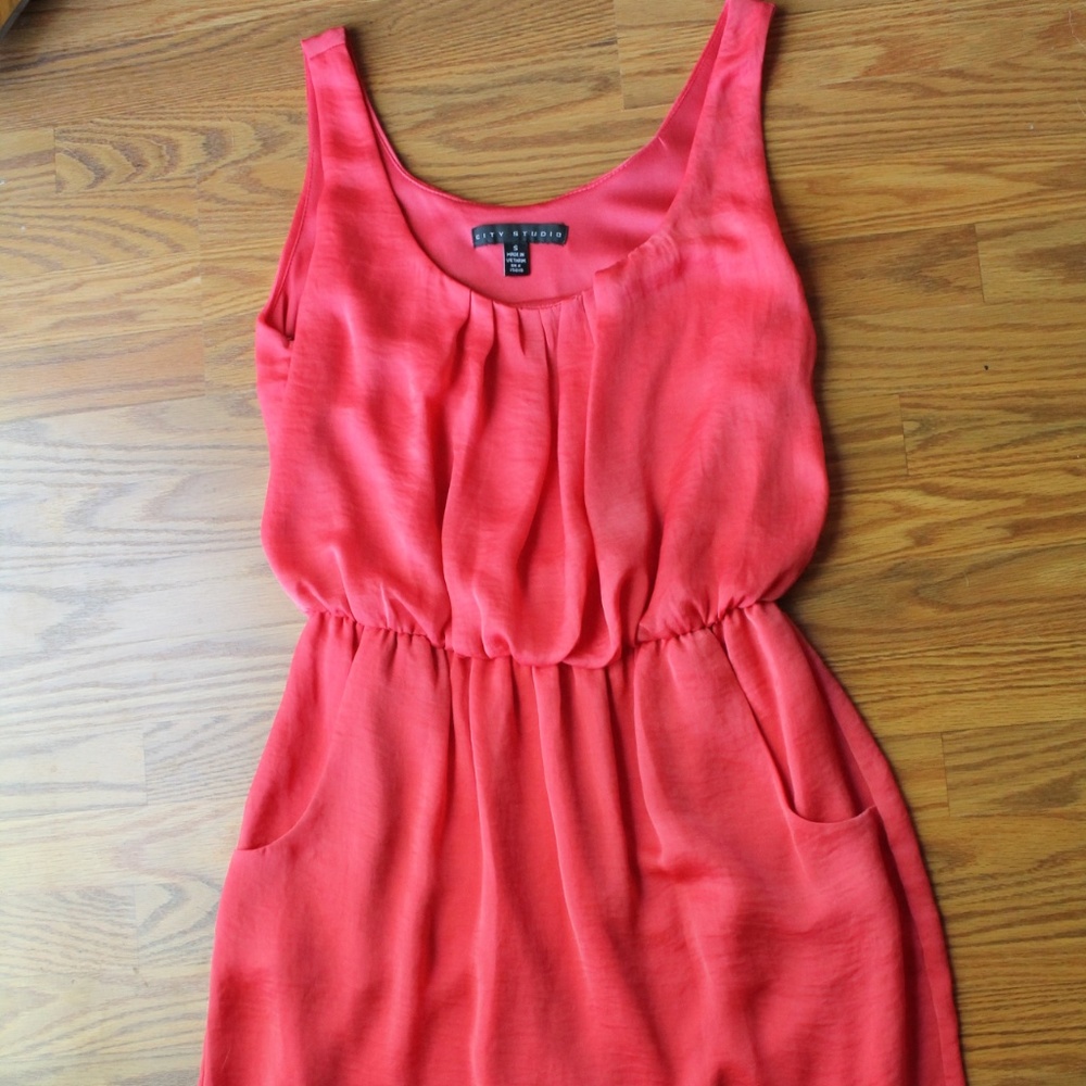 City Studio Peach Dress